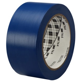 3M Blue Vinyl Lane Marking Tape 50mm Width 33m Length 0.125mm Thickness 764i Bl 50x33