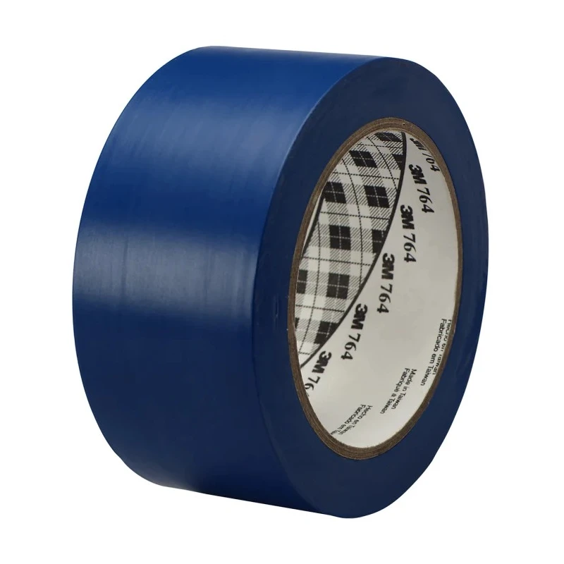 3M Blue Vinyl Lane Marking Tape 50mm Width 33m Length 0.125mm Thickness 764i Bl 50x33