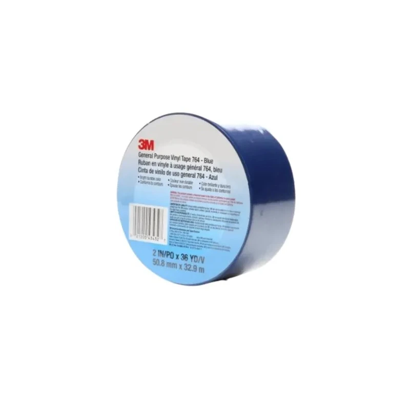 3M Blue Vinyl Lane Marking Tape 50mm Width 33m Length 0.125mm Thickness 764i Bl 50x33