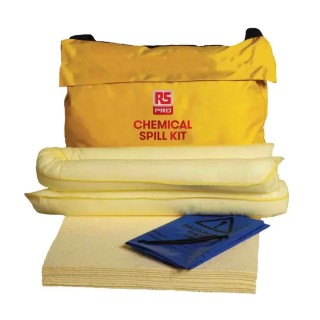 RS PRO 45 L Chemical Spill Kit, Medium Capacity Absorbent Kit with Pillows, Socks and Pads 189-0058