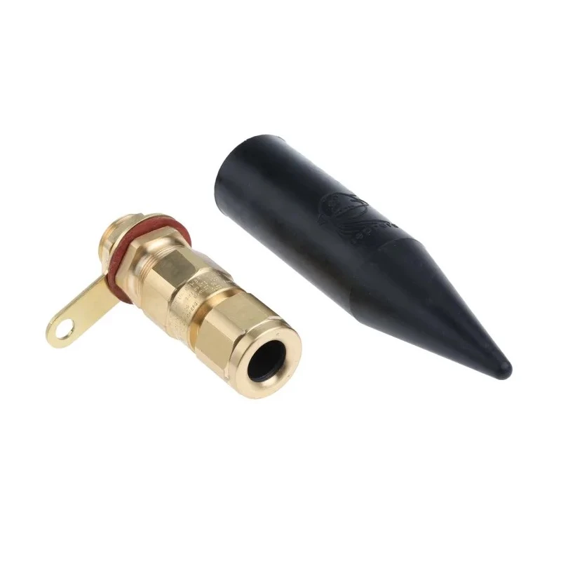 Peppers Black Brass Cable Gland, M20 Thread, 8.4 mm Minimum Cable Diameter, 13.5 mm Maximum Cable Diameter E1WFK2/16/M20
