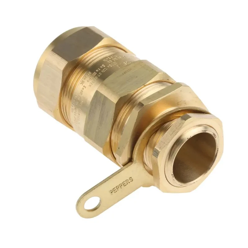 Peppers Black Brass Cable Gland M25 Thread 20.3 mm Min. 27.4 mm Max. IP66 E1WFK2/25/M25