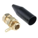 Peppers Black Brass Cable Gland M25 Thread 20.3 mm Min. 27.4 mm Max. IP66 E1WFK2/25/M25
