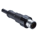 Amphenol Industrial Sensor Actuator Cable 5 Contacts Straight to Unterminated 63V Black Jacket M12L-05BMEM-SL8H01