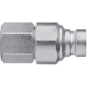 CEJN Steel Hydraulic Quick Connect Coupling Male G 1/4 in 500 bar Zinc Plated Series 265 C102656202