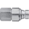 CEJN Steel Hydraulic Quick Connect Coupling Male G 1/4 in 500 bar Zinc Plated Series 265 C102656202