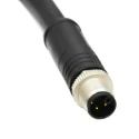 Amphenol Industrial Industrial Circular Connector 8 Contacts Cable Mount M12 Plug Male IP68 Thermoplastic MSXS-08BMMD-SL8001