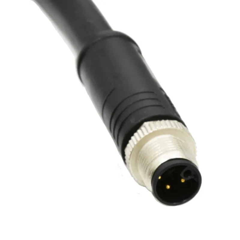 Amphenol Industrial Industrial Circular Connector 8 Contacts Cable Mount M12 Plug Male IP68 Thermoplastic MSXS-08BMMD-SL8001
