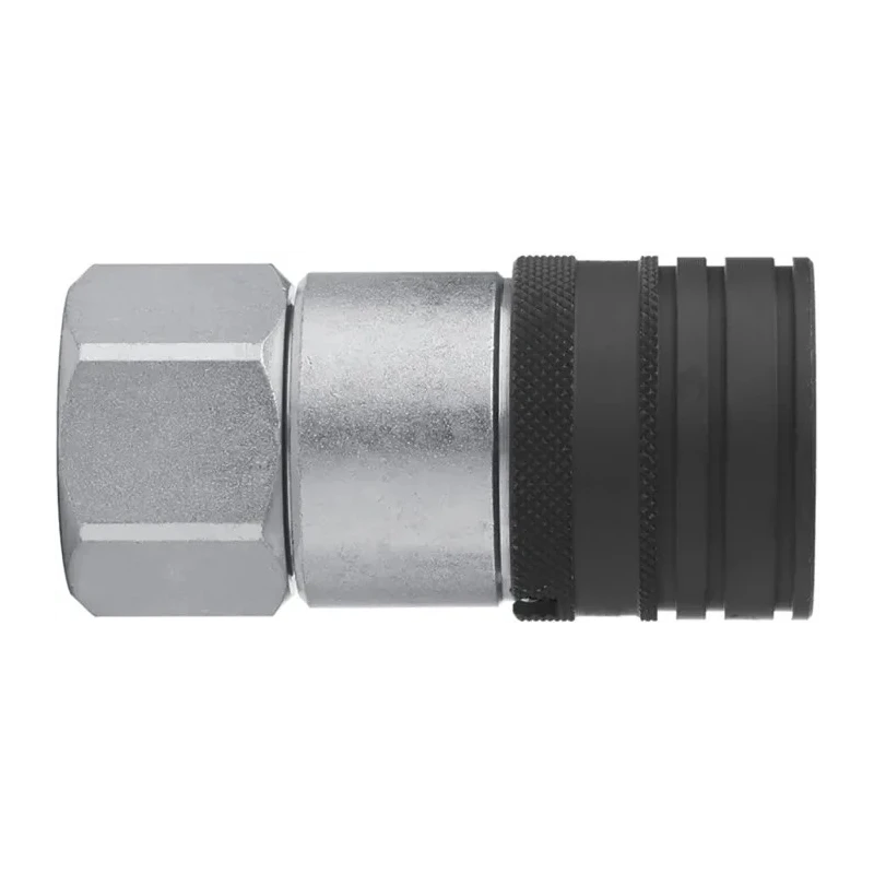CEJN Steel Hydraulic Quick Connect Coupling Female G 3/4 in, Zinc Plated, Nitrile Rubber Seal, 400 bar, Series 565 C105651207