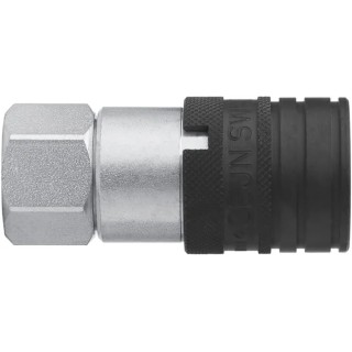 CEJN Steel Hydraulic Quick Connect Coupling Female G 1/2 in, 400 bar C103651205