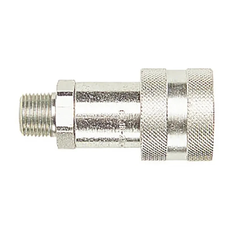 CEJN Steel Hydraulic Quick Connect Coupling Female NPT 3/8 in, Zinc Plated, Screw Lock, 700 bar C102321484