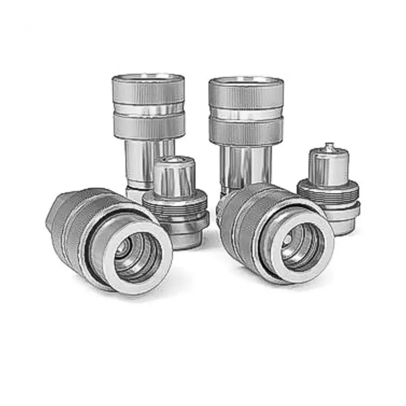 CEJN Steel Hydraulic Quick Connect Coupling Female NPT 3/8 in, Zinc Plated, Screw Lock, 700 bar C102321484