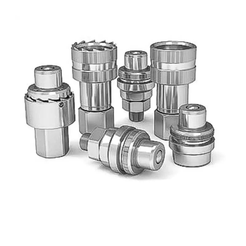 CEJN Steel Hydraulic Quick Connect Coupling Female NPT 1/4 in, Zinc Plated, 700 bar C102326402