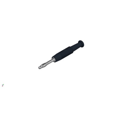 Hirschmann Test & Measurement Black Male Banana Connector 2 mm, 30 V AC, 60 V DC, 6A, Nickel Plating 938420100