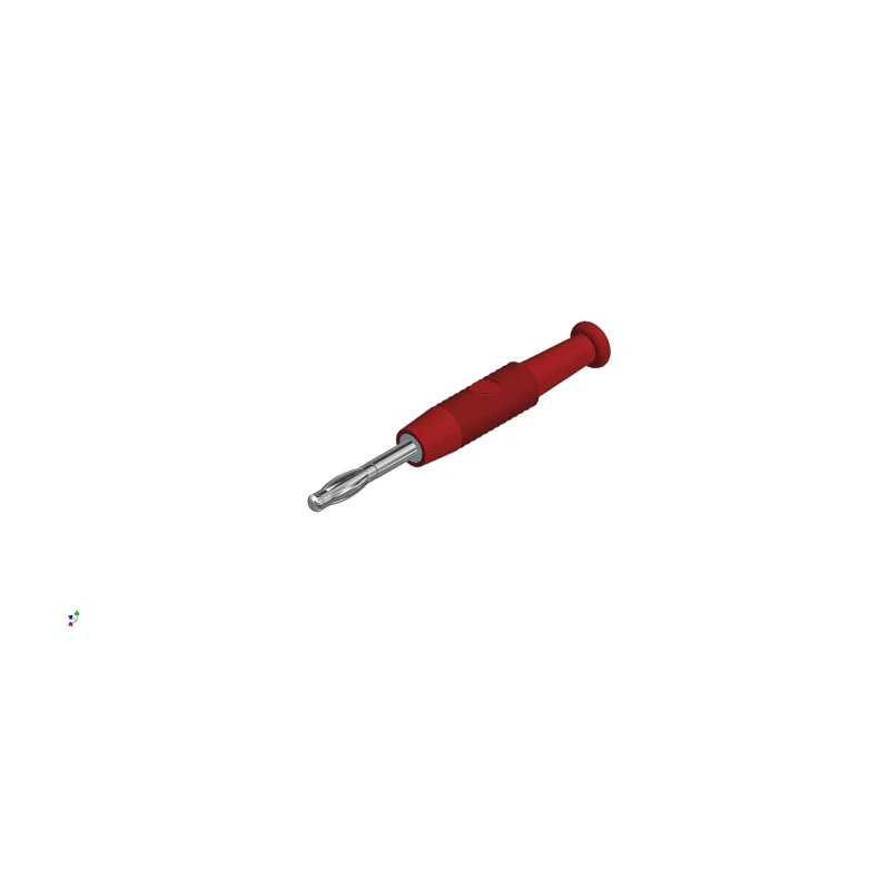 Hirschmann Test & Measurement Red Male Banana Connector 2 mm, 30 V AC, 60 V DC, 6 A 938420101