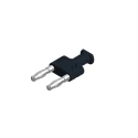 Hirschmann Test & Measurement Black Male Banana Coupler 4 mm Connector 30 V AC 60 V DC 32A 972265100