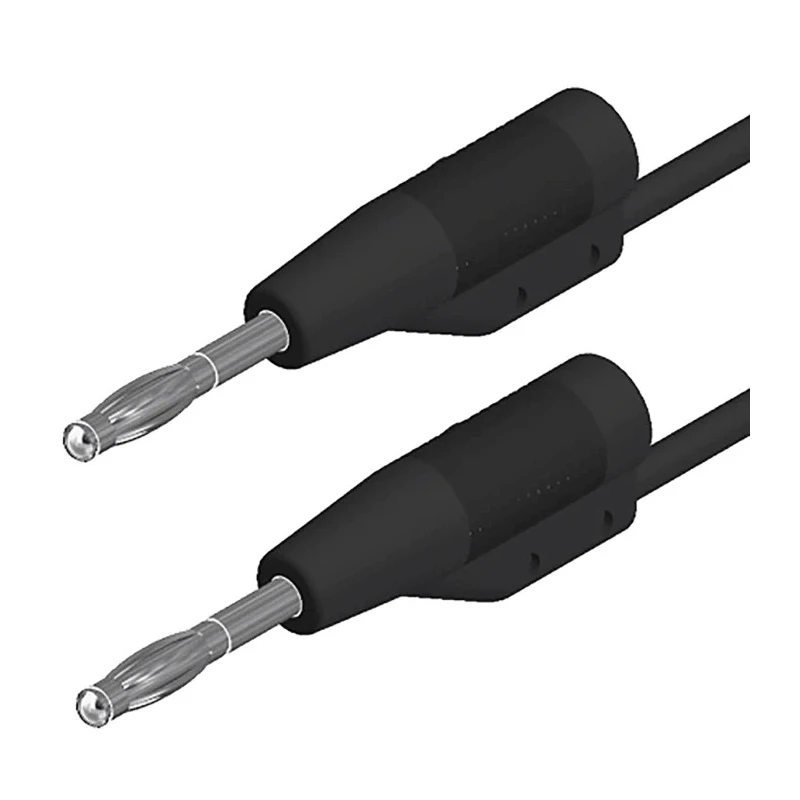 Hirschmann Test & Measurement Connector Test Lead 6A 30 V AC 60 V DC Black 250mm Lead Length 938115100