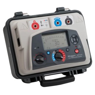 Megger Insulation Tester 1 kV Min, 15 kV Max, 3 mA Test Current, Lithium-ion Battery Powered MIT1525