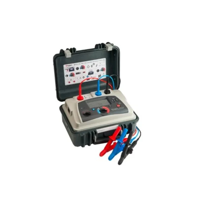 Megger Insulation Tester 1 kV Min, 15 kV Max, 3 mA Test Current, Lithium-ion Battery Powered MIT1525