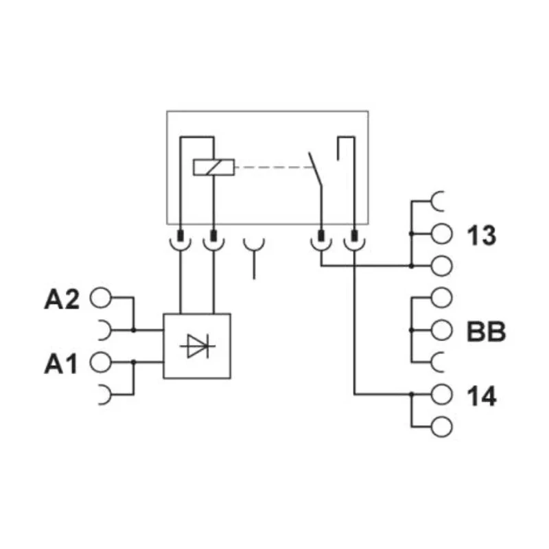 Phoenix Contact DIN Rail Interface Relay 24V DC Coil 100mA Switching Current SPST 1078686