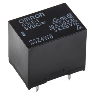 Omron PCB Power Relay 5V DC Coil 10A Switching Current SPDT G5LE-1 DC5