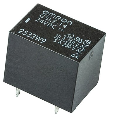 Omron PCB Power Relay 24V DC Coil 10A Switching Current 1 NO G5LE-14 DC24