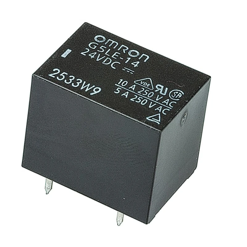 Omron PCB Power Relay 24V DC Coil 10A Switching Current 1 NO G5LE-14 DC24