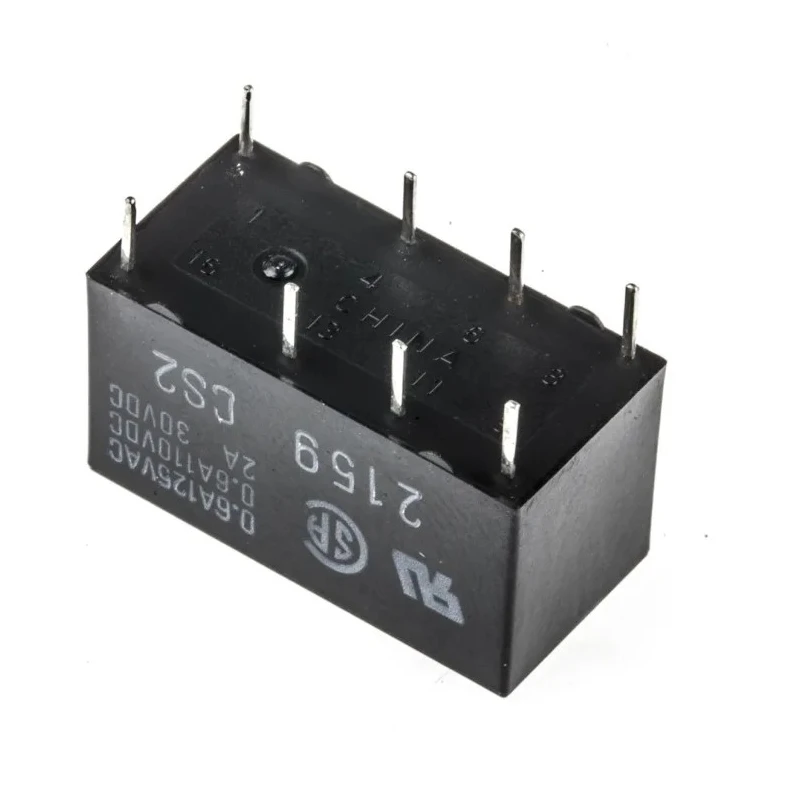 Omron PCB Signal Relay, 12V dc Coil, 2A Switching Current, DPDT G5V-2 DC12