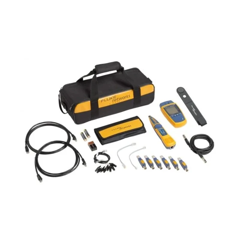 Fluke Networks MICROSCANNER 2 KIT Network Cable Tester RJ11, RJ45, Coaxial Battery Operated LCD Display MS2-KIT/RS