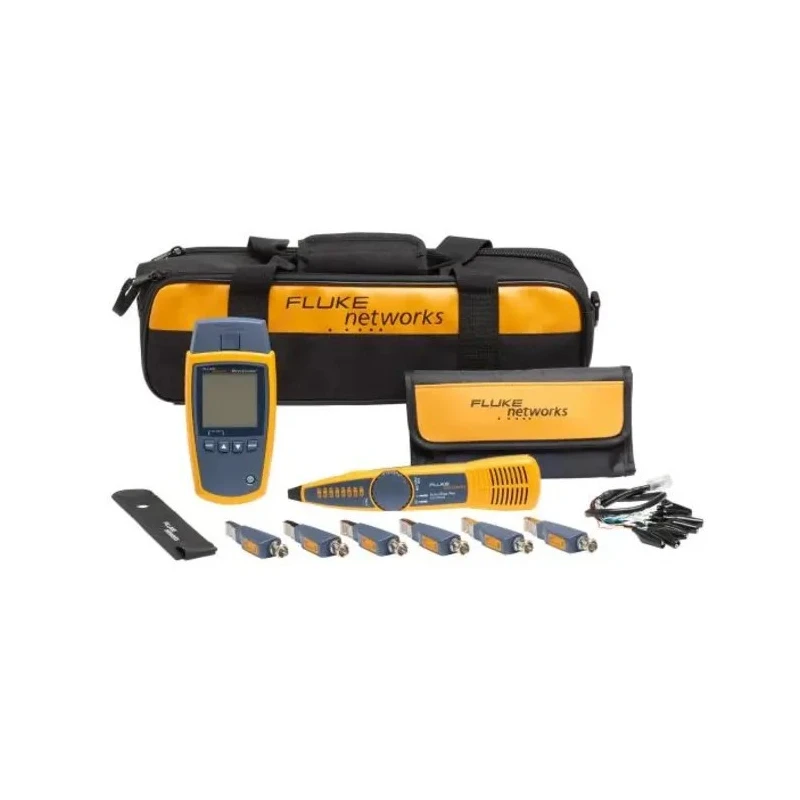 Fluke Networks MICROSCANNER 2 KIT Network Cable Tester RJ11, RJ45, Coaxial Battery Operated LCD Display MS2-KIT/RS