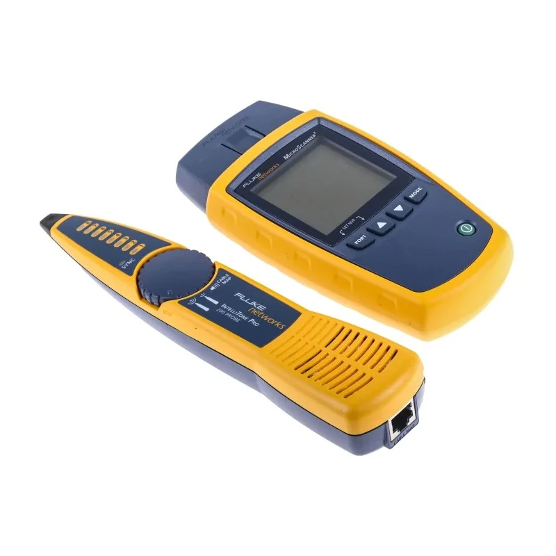 Fluke Networks MICROSCANNER 2 KIT Network Cable Tester RJ11, RJ45, Coaxial Battery Operated LCD Display MS2-KIT/RS