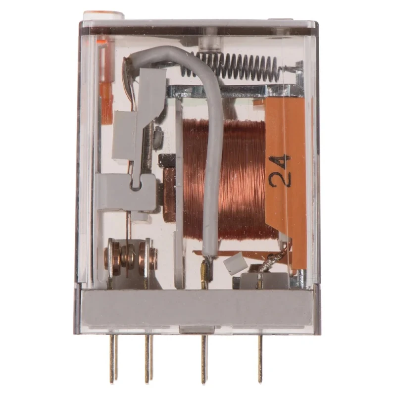 Finder PCB Power Relay 24V AC Coil Voltage 10A Switching Current DPDT Contact Configuration 55.32.8.024.0040