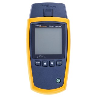 Fluke Networks MICROSCANNER 2 Network Cable Tester RJ11 RJ45 Coaxial Battery Powered 