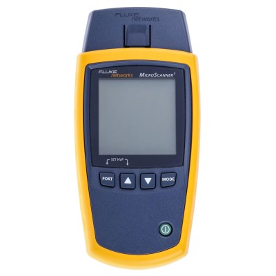 Fluke Networks MICROSCANNER 2 Network Cable Tester RJ11 RJ45 Coaxial Battery Powered 
