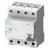 Siemens 5SV3 Series Residual Current Circuit Breaker 30mA 3+N-Pole Type B 10 kA 60 V dc 400V ac 5SV3346-4