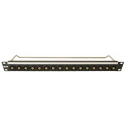 RS PRO BNC Feed Through Connector Rack 16 x 75Ω Gold Plated Metal Panel Mount Black 189-3956