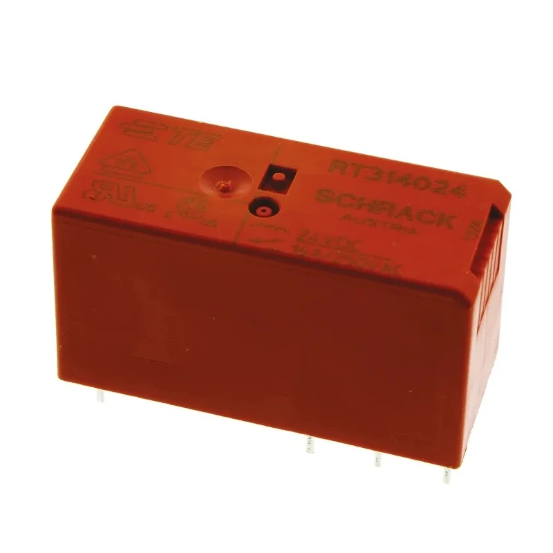 TE Connectivity 24V DC Coil, 16A Switching Current SPDT PCB Power Relay RT314024 9-1393239-8
