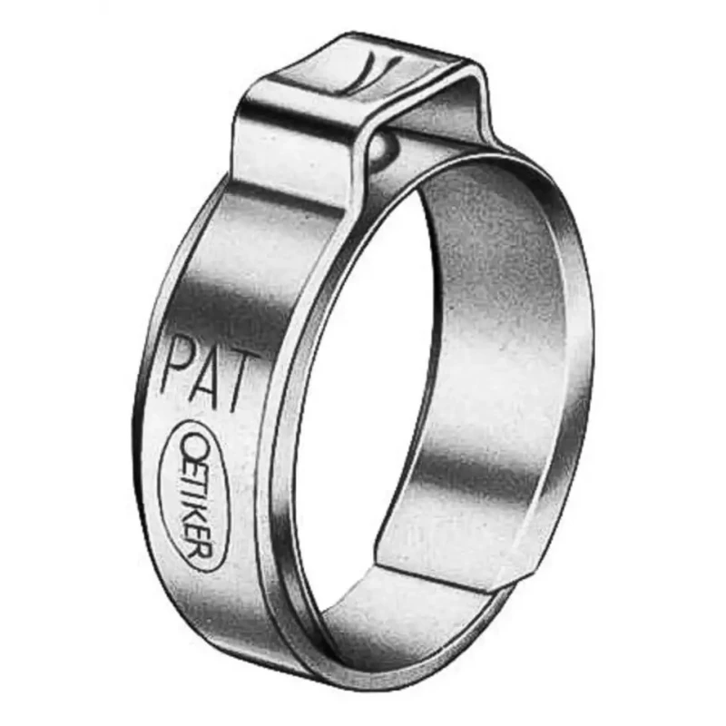 Oetiker Stainless Steel Hose & Jubilee O Clip 8.2mm Width with 14.6-16.8mm ID OET17.5RER