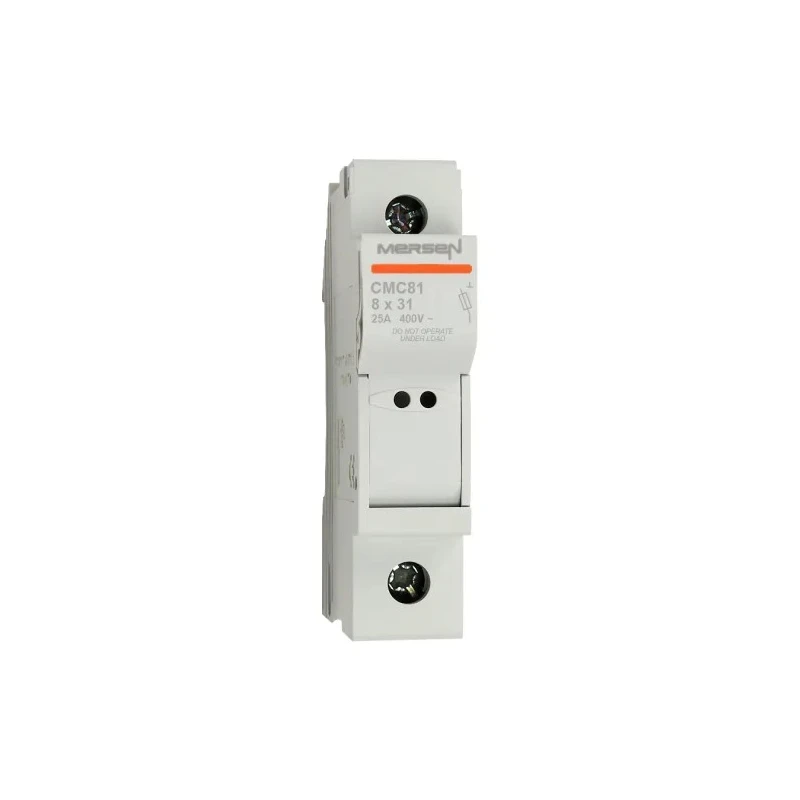 Mersen 25A Rail Mount Fuse Holder for 8.5 x 31.5 mm, 1-Pole, 400V AC V1062687 / CMC81