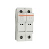 Mersen 25A Rail Mount Thermoplastic Fuse Holder for 31 mm Compatible Fuse, 2-Pole, 400V ac Q1062683 / CMC82