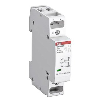 ABB EN20 Contactor, 230V AC Coil, 2-Pole, 20A, 4.6 kW, DIN Rail Mount 1SBE122111R0620