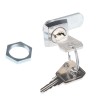 Euro-Locks a Lowe & Fletcher group Company Mini Square-head Camlock 8mm Panel to Tongue with Key Unlock 0207012