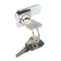 Euro-Locks a Lowe & Fletcher group Company Mini Square-head Camlock 8mm Panel to Tongue with Key Unlock 0207012