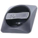 Euro-Locks a Lowe & Fletcher group Company Black Metal Plastic Flush Locking Handle 87mm 1691082