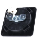 Euro-Locks a Lowe & Fletcher group Company Black Metal Plastic Flush Locking Handle 87mm 1691082
