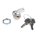 Euro-Locks a Lowe & Fletcher group Company Chrome Finish Keyed Camlock 15.5 mm Panel-to-Tongue B233017