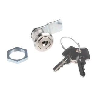 Euro-Locks a Lowe & Fletcher group Company Chrome Finish Keyed Camlock 15.5 mm Panel-to-Tongue B233017