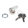 Euro-Locks a Lowe & Fletcher group Company Chrome Finish Keyed Camlock 15.5 mm Panel-to-Tongue B233017