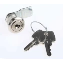 Euro-Locks a Lowe & Fletcher group Company Chrome Finish Keyed Camlock 15.5 mm Panel-to-Tongue B233017