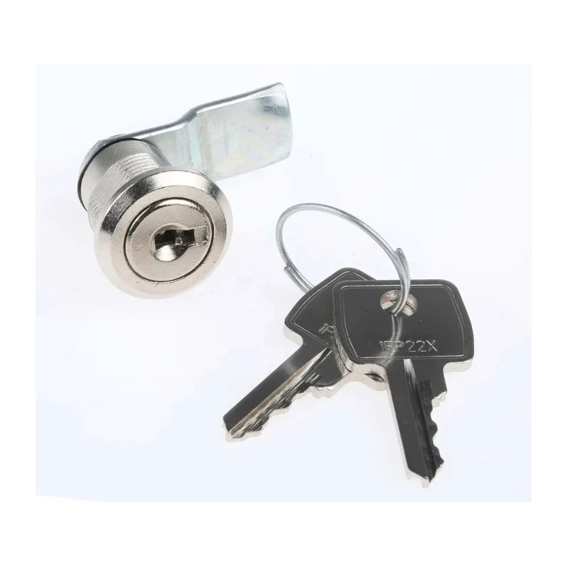 Euro-Locks a Lowe & Fletcher group Company Chrome Finish Keyed Camlock 15.5 mm Panel-to-Tongue B233017